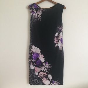 Caché Purple Snakeskin Dress Medium